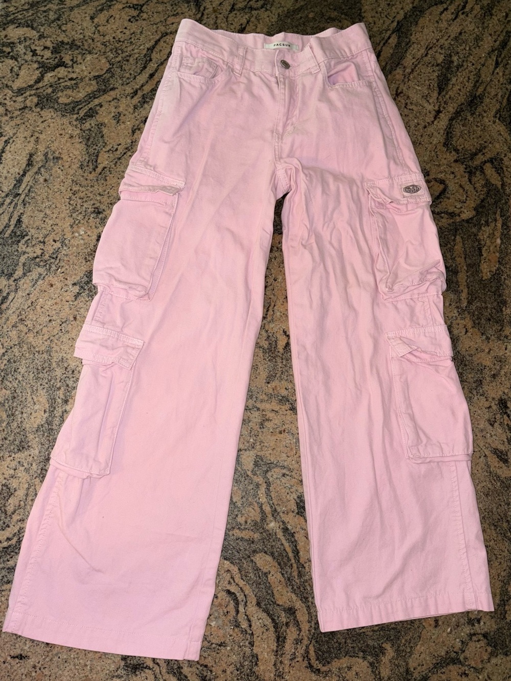 PacSun 90's Baggy Cargo Pants Pink Size 22 Waist